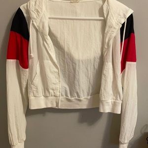 Brandy Melville red white and blue windbreaker.